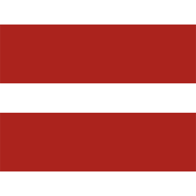 Official Flag of Latvia design for baby products like pacifiers and bibs.\n\nCaption: Celebrate your little one’s heri
