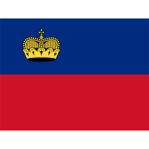 Official Flag of Liechtenstein displayed, suitable for baby items like bodysuits and bibs. \n\nCaption: Celebrate your