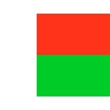 Official Flag of Madagascar, featured on a selection of baby products like pacifiers and bodysuits.\n\nCaption: Celebr