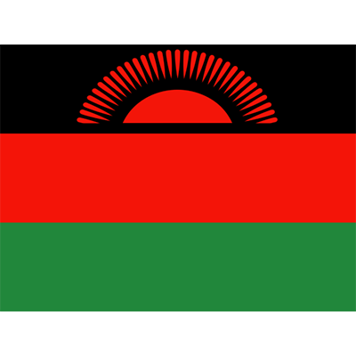 Official Flag of Malawi displayed in a vibrant design, ideal for baby items like bodysuits or bibs.\n\nCaption: Celebr