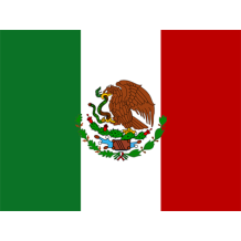 Official Flag of Mexico design for baby products like pacifiers and bodysuits, perfect for proud parents.\n\nCaption: 
