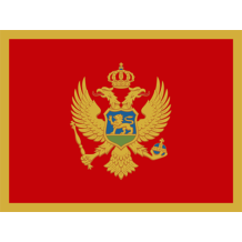 Official Flag of Montenegro design suitable for baby products like bibs and bodysuits.\n\nCaption: Celebrate your heri