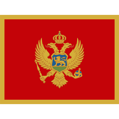 Official Flag of Montenegro design suitable for baby products like bibs and bodysuits.\n\nCaption: Celebrate your heri