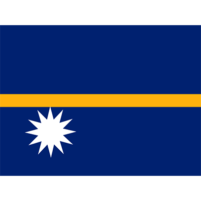 Official flag of Nauru displayed for baby products at pacifier-baby.com.\n\nCaption: Celebrate your little one with th