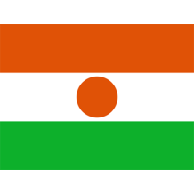 Official Flag of Niger design for baby products like bodysuits, bibs, and pacifiers.\n\nCaption: Celebrate your little
