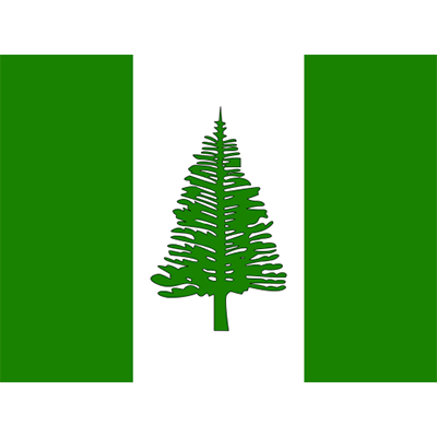Official Flag of Norfolk Island design for baby products like bibs and booties at pacifier-baby.com.\n\nCaption: Disco