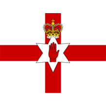 Official Flag of Northern Ireland design, perfect for baby products like bibs, hats, and clothes.\n\nCaption: Celebrat