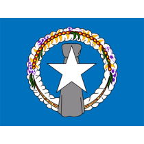 Official Flag of the Northern Mariana Islands, perfect for baby items like pacifiers and bodysuits.\n\nCaption: Celebr