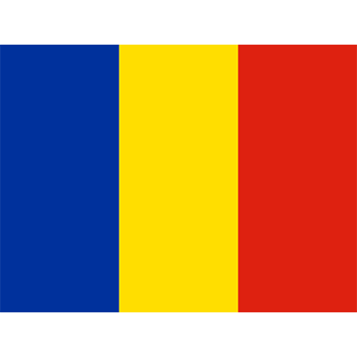 Official Flag of Romania design, perfect for baby items like bodysuits and bibs. \n\nCaption: Celebrate Romanian herit