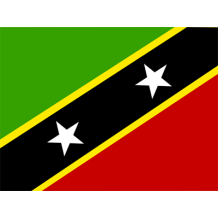 Official Flag of Saint Kitts and Nevis design, suitable for baby products like bodysuits and bibs.\n\nCaption: Celebra