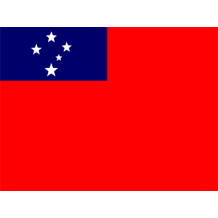 Official Flag of Samoa featured on baby items like bodysuits, pacifiers, and bibs.\n\nCaption: Celebrate cultural prid