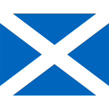 Official Flag of Scotland design, ideal for baby items like pacifiers and bodysuits.\n\nCaption: Celebrate Scotland wi