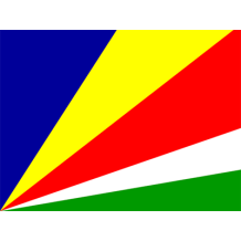 Official Flag of the Seychelles design for baby products like pacifiers and bibs.\n\nCaption: Celebrate your little on