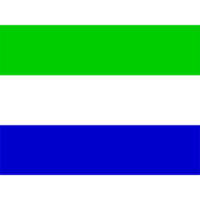 Official Flag of Sierra Leone design on soft and colorful baby products for a stylish nursery.\n\nCaption: Celebrate y