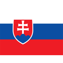 Official Flag of Slovakia designed for baby products like pacifiers and bibs.\n\nCaption: Celebrate Slovakia with this
