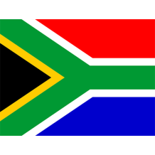 South African flag design displayed on a fabric, perfect for baby items like bodysuits, bibs, and more.\n\nCaption: Ce