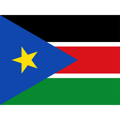 Official Flag of South Sudan design suitable for baby clothing and accessories. \n\nCaption: Celebrate your baby\'s he