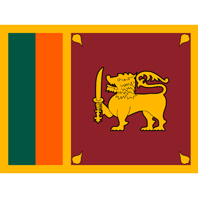 Official Flag of Sri Lanka design, perfect for baby items like pacifiers and bodysuits at pacifier-baby.com. \n\nCapti