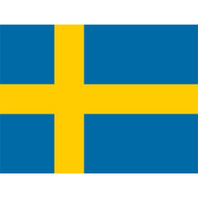 Official Flag of Sweden, perfect for baby products like bodysuits and bibs at pacifier-baby.com.\n\nCaption: Celebrate