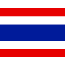 Image of the official flag of Thailand, featuring horizontal stripes in red, white, and blue.\n\nCaption: Celebrate yo