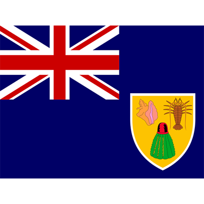 Official flag of the Turks and Caicos Islands displayed on a baby product for patriotic themed items.\n\nCaption: Cele