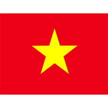 Vibrant red flag of Vietnam featuring a yellow star, perfect for baby-themed items.\n\nCaption: Celebrate your little 