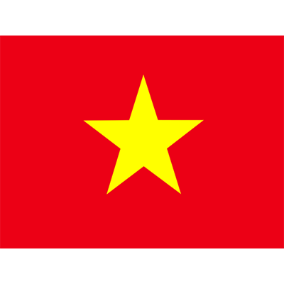 Vibrant red flag of Vietnam featuring a yellow star, perfect for baby-themed items.\n\nCaption: Celebrate your little 