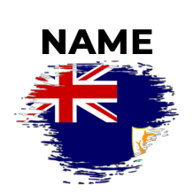 Brush stroke effect flag of Anguilla, ideal for baby products like pacifiers and clothing.\n\nCaption: Discover the un