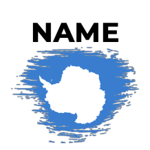 Brush Stroke Effect Flag Antarctica design for baby items, ideal for pacifiers and accessories.\n\nCaption: Explore ou