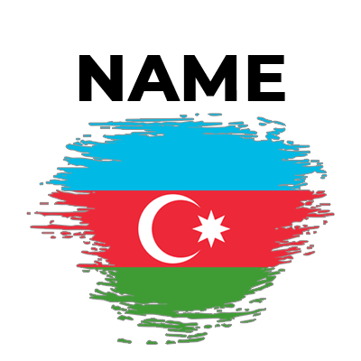 Brush effect flag of Azerbaijan, suitable for baby products like pacifiers and clothing.\n\nCaption: Explore our uniqu