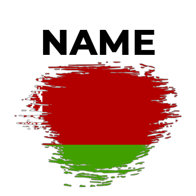 Brush effect flag of Belarus displayed in vibrant red and green colors, suitable for baby products.\n\nCaption: Discov