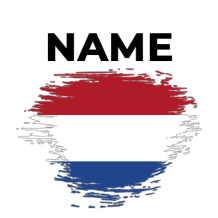 A stylized depiction of the Saint-Eustache Brush Stroke Flag, perfect for baby products.\n\nCaption: Discover the uniq