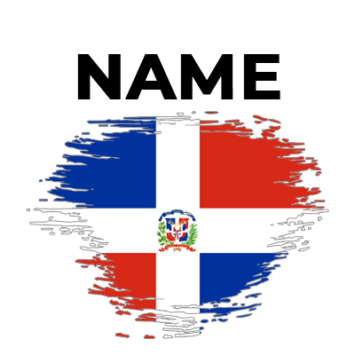 Brush Stroke Flag Dominican Republic design ideal for baby products like bodysuits and bibs.\n\nCaption: Celebrate cul