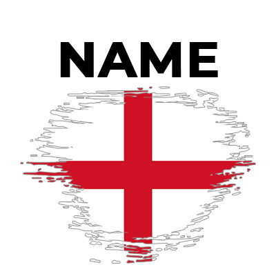 England flag design featuring red cross on a white background, ideal for baby products.\n\nCaption: Celebrate your lit