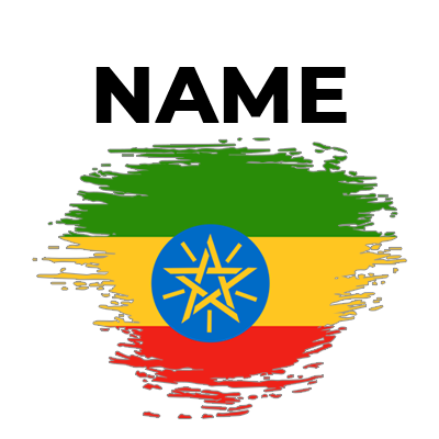 Ethiopia brush stroke flag design, ideal for baby items like bibs, hats, and bodysuits.\n\nCaption: Celebrate heritage