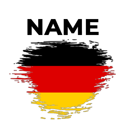 Brush effect flag design featuring the colors of Germany, suitable for baby products like bodysuits and pacifiers.\n\n