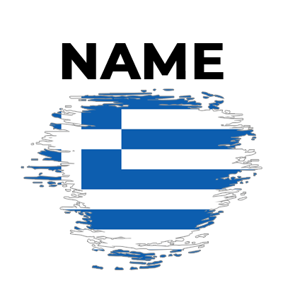 Brush Stroke Flag Greece design on a baby accessory for stylish infants. Perfect addition to a baby collection. \n\nCa
