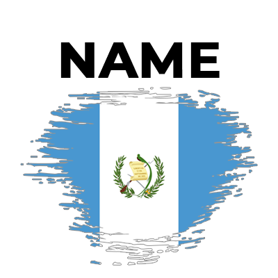 Brush Stroke Flag Guatemala design, perfect for baby items like bibs and pacifier clips at pacifier-baby.com.\n\nCapti