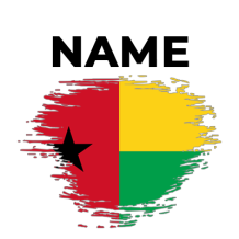 Brushstroke flag design featuring red, yellow, and green colors, suitable for baby products at pacifier-baby.com.\n\nC