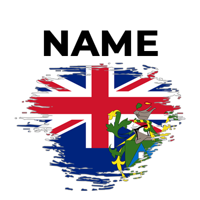Brush effect flag of the Pitcairn Islands, designed for baby products.\n\nCaption: Stylish Brush Flag design featuring