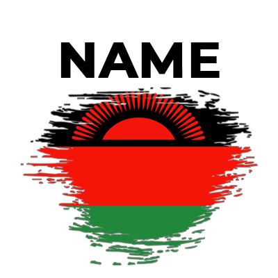Brush Stroke Flag Malawi design for baby products, ideal for pacifiers, bodysuits, and accessories.\n\nCaption: Discov