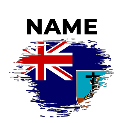 Brush effect flag design featuring Montserrat, ideal for baby items like clothing and accessories. \n\nCaption: A vibr