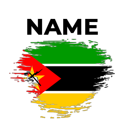 Brush effect flag design of Mozambique, suitable for baby items.\n\nCaption: Celebrate your little one’s style with ou