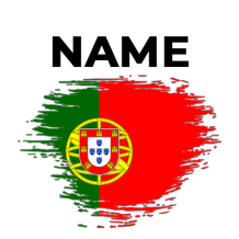 Brush stroke design of the Portugal flag, ideal for baby products like pacifiers and bodysuits.\n\nCaption: Celebrate 