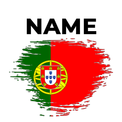 Brush stroke design of the Portugal flag, ideal for baby products like pacifiers and bodysuits.\n\nCaption: Celebrate 
