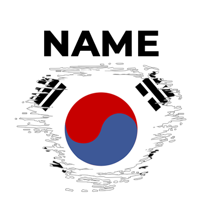 Brush stroke effect South Korea flag design for baby products including pacifiers and clothing.\n\nCaption: Celebrate 