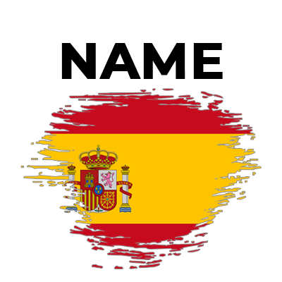 Spain flag design in a brush stroke style, ideal for baby items like pacifiers and clothing.\n\nCaption: Celebrate you