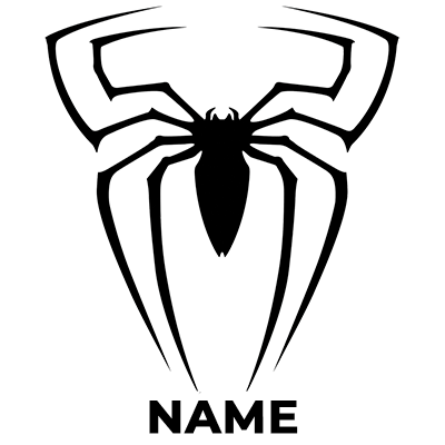 Spiderman spider version-1 design suitable for baby products like pacifiers and bodysuits.\n\nCaption: Discover our Sp