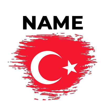 Brush stroke flag design with the colors of Turkey.\n\nCaption: Celebrate your little one with our Brush Stroke Flag T