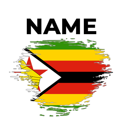 Zimbabwe Brush Stroke Flag design, perfect for baby products like pacifiers and bodysuits.\n\nCaption: Celebrate your 